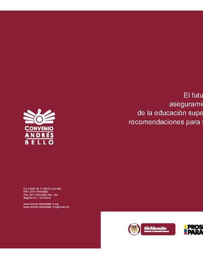 El futuro del Sistema de Aseguramiento de la Calidad de la Educación Superior en Colombia: Recomendaciones para su fortalecimiento