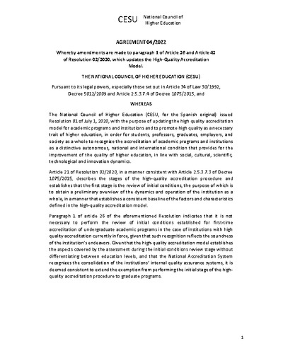 CESU Agreement 04 of 2022