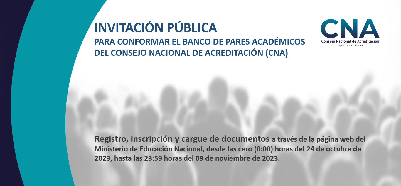 Invitación pública para conformar el banco de pares académicos