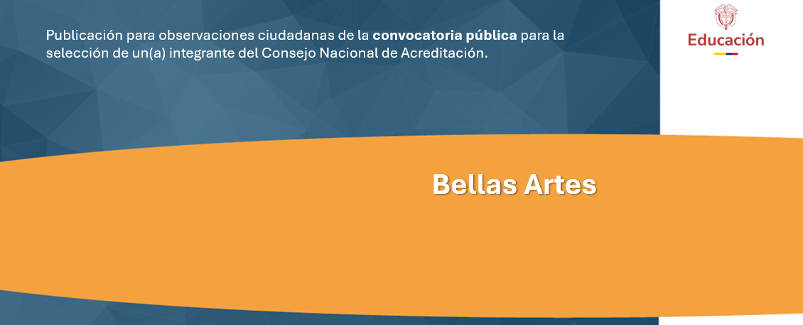 Banner convocatoria Bellas Artes