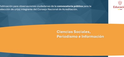 Banner convocatoria Ciencias Sociales, periodismo e información